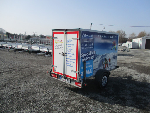 Bazarový skříňový přívěs ZV 26 1,3T B1 2,50x1,26/1,50* č.3