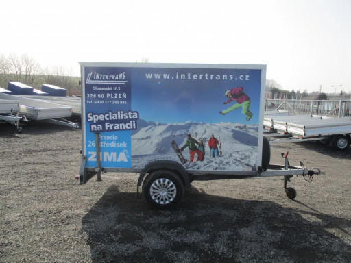 Bazarový skříňový přívěs ZV 26 1,3T B1 2,50x1,26/1,50* č.7