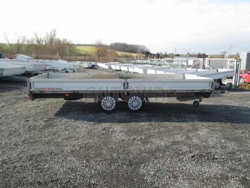 Bazarový přívěsný vozík v provedení valník VER 2,7T 5,03x2,06/0,30 č.7