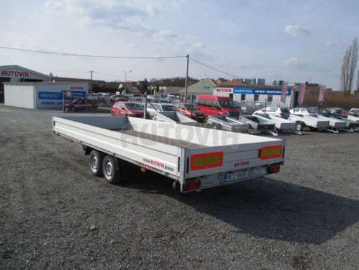 Hydraulicky sklopný přívěs pro přepravu aut AD 5 2,7T 5,17x2,09 valník** bazar č.6