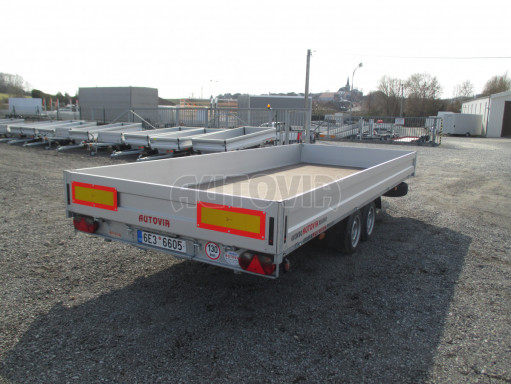 Hydraulicky sklopný přívěs pro přepravu aut AD 5 2,7T 5,17x2,09 valník** bazar č.8
