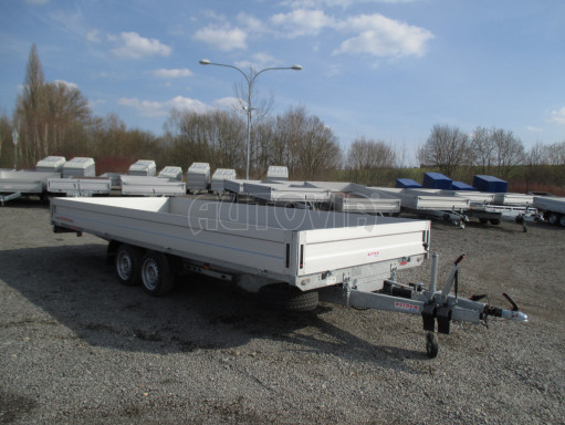 Hydraulicky sklopný přívěs pro přepravu aut AD 5 2,7T 5,17x2,09 valník** bazar č.10