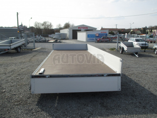 Hydraulicky sklopný přívěs pro přepravu aut AD 5 2,7T 5,17x2,09 valník** bazar č.14