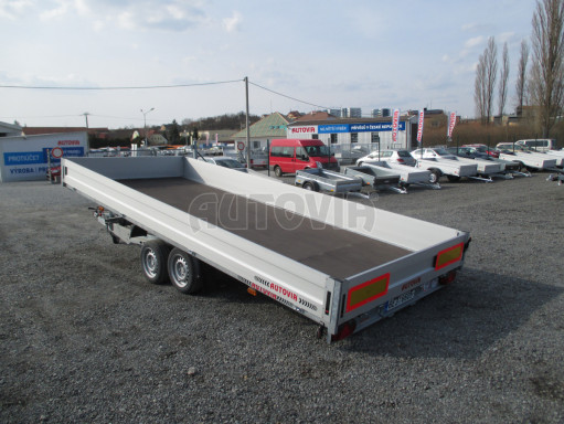 Hydraulicky sklopný přívěs pro přepravu aut AD 5 2,7T 5,17x2,09 valník** bazar č.17