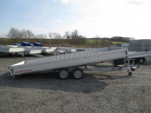 Hydraulicky sklopný přívěs pro přepravu aut AD 5 2,7T 5,17x2,09 valník** bazar č.20