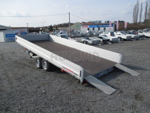 Hydraulicky sklopný přívěs pro přepravu aut AD 5 2,7T 5,17x2,09 valník** bazar č.4