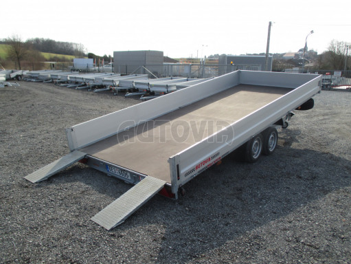 Hydraulicky sklopný přívěs pro přepravu aut AD 5 2,7T 5,17x2,09 valník** bazar č.25