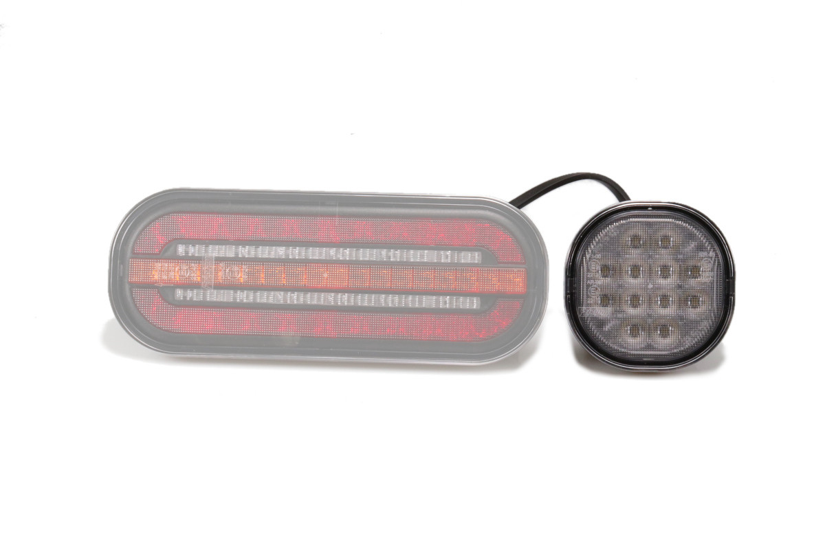 Svítilna couvací zadní LED Fristom FT-410, 12-36V, kabel 0,5m SS konektor č.5