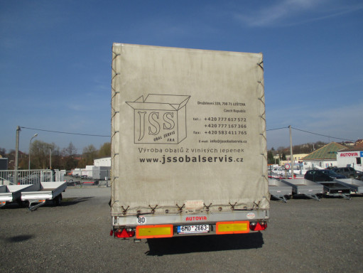 Přívěs valníkový s konstrukcí DN 3,5T B1 6,61x2,47/2,70 oko* č.6