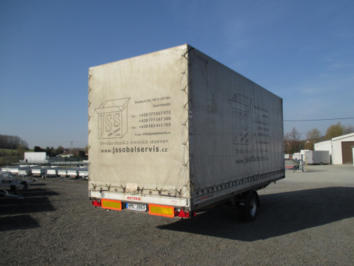 Přívěs valníkový s konstrukcí DN 3,5T B1 6,61x2,47/2,70 oko* č.2