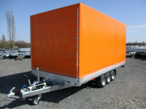 Sklápěcí přívěs na auta AD 3,5T B3 4,50x2,09/2,0m  valník 1350