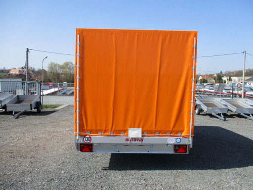 Sklápěcí přívěs na auta AD 3,5T B3 4,50x2,09/2,0m  valník 1350
