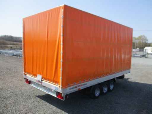 Sklápěcí přívěs na auta AD 3,5T B3 4,50x2,09/2,0m  valník 1350