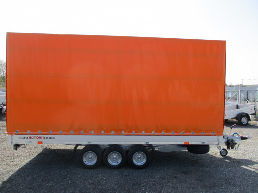 Sklápěcí přívěs na auta AD 3,5T B3 4,50x2,09/2,0m  valník 1350