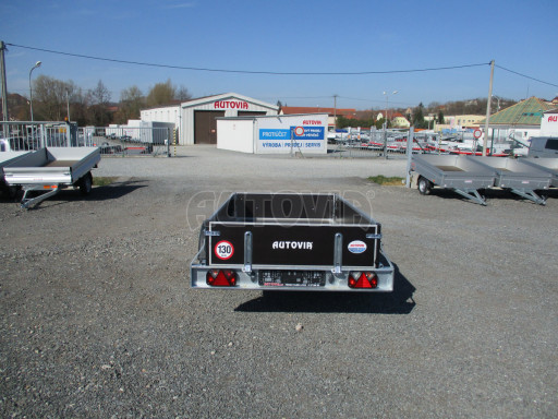 Sklopný přívěs ZV 26 N1 skl 2,50x1,30/0,35 POČ M-PROFIL zesílená náprava