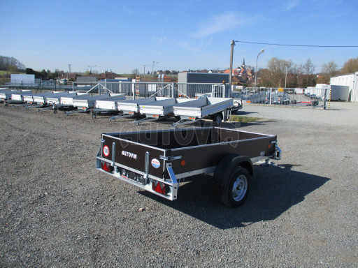 Sklopný přívěs ZV 26 N1 skl 2,50x1,30/0,35 POČ M-PROFIL zesílená náprava