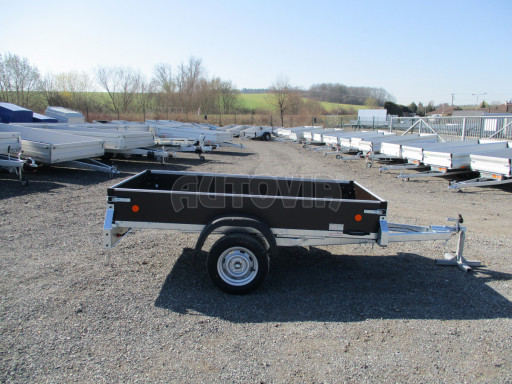 Sklopný přívěs ZV 26 N1 skl 2,50x1,30/0,35 POČ M-PROFIL zesílená náprava
