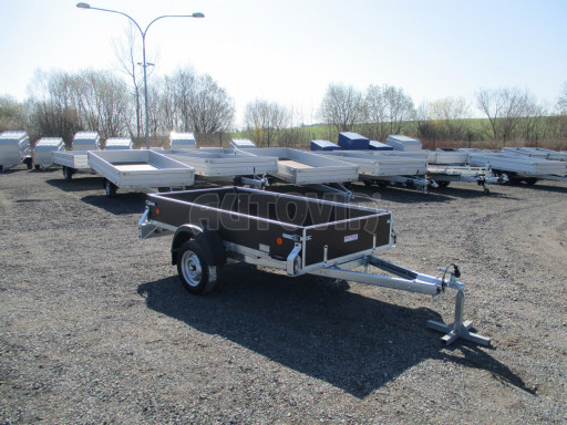 Sklopný přívěs ZV 26 N1 skl 2,50x1,30/0,35 POČ M-PROFIL zesílená náprava