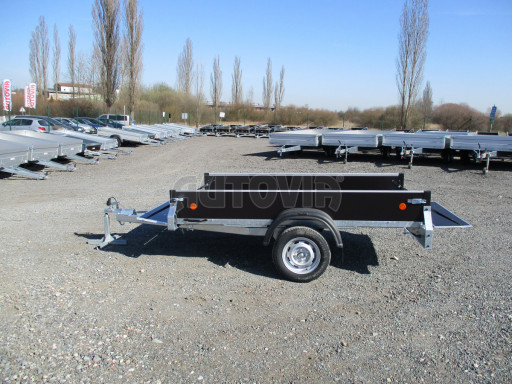 Sklopný přívěs ZV 26 N1 skl 2,50x1,30/0,35 POČ M-PROFIL zesílená náprava
