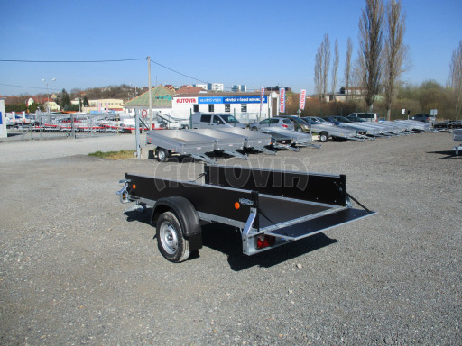 Sklopný přívěs ZV 26 N1 skl 2,50x1,30/0,35 POČ M-PROFIL zesílená náprava