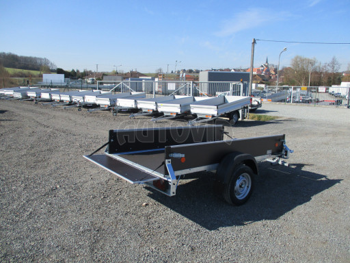 Sklopný přívěs ZV 26 N1 skl 2,50x1,30/0,35 POČ M-PROFIL zesílená náprava