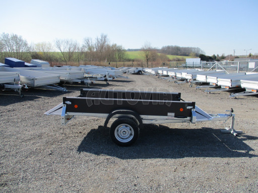 Sklopný přívěs ZV 26 N1 skl 2,50x1,30/0,35 POČ M-PROFIL zesílená náprava