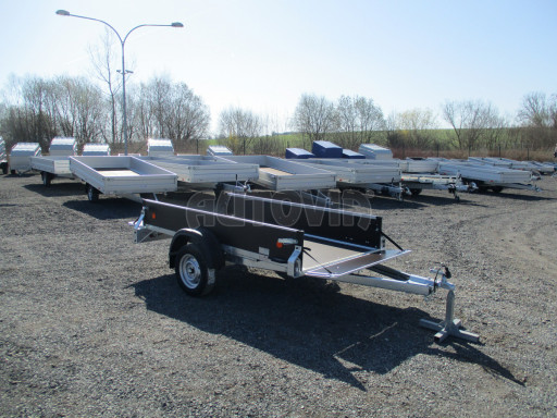 Sklopný přívěs ZV 26 N1 skl 2,50x1,30/0,35 POČ M-PROFIL zesílená náprava