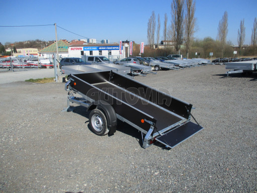 Sklopný přívěs ZV 26 N1 skl 2,50x1,30/0,35 POČ M-PROFIL zesílená náprava