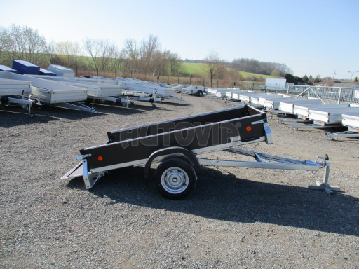 Sklopný přívěs ZV 26 N1 skl 2,50x1,30/0,35 POČ M-PROFIL zesílená náprava