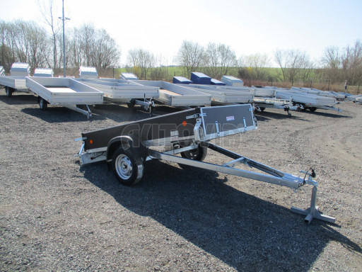 Sklopný přívěs ZV 26 N1 skl 2,50x1,30/0,35 POČ M-PROFIL zesílená náprava