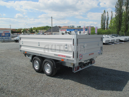 Sklápěcí přívěs ATS 3SKS 3,5T 3,32x1,70/0,35 ZN nástavba v elektrice