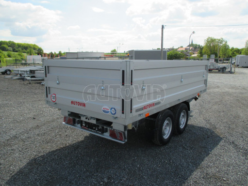 Sklápěcí přívěs ATS 3SKS 3,5T 3,32x1,70/0,35 ZN nástavba v elektrice