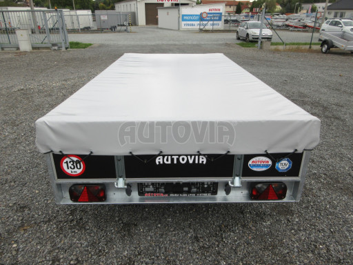 Naklápěcí nebrzděný PROFI přívěs ZV 31 750kg N1 skl 3,01x1,54/0,30 zes. náprava POČ plachta