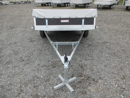 Naklápěcí nebrzděný PROFI přívěs ZV 31 750kg N1 skl 3,01x1,54/0,30 zes. náprava POČ plachta