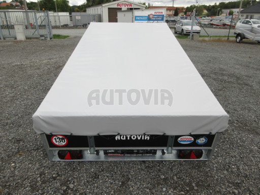 Naklápěcí nebrzděný PROFI přívěs ZV 31 750kg N1 skl 3,01x1,54/0,30 zes. náprava POČ plachta