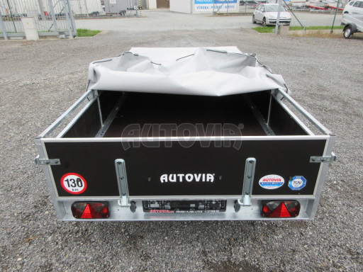 Naklápěcí nebrzděný PROFI přívěs ZV 31 750kg N1 skl 3,01x1,54/0,30 zes. náprava POČ plachta