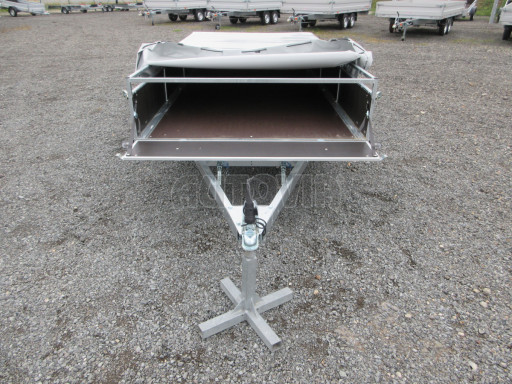 Naklápěcí nebrzděný PROFI přívěs ZV 31 750kg N1 skl 3,01x1,54/0,30 zes. náprava POČ plachta