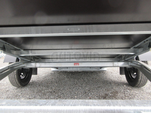 Naklápěcí nebrzděný PROFI přívěs ZV 31 750kg N1 skl 3,01x1,54/0,30 zes. náprava POČ plachta