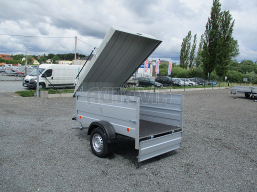 Přívěsný vozík s víkem HD 7 750kg 2,07x1,25/0,85 nástavba víko* č.17
