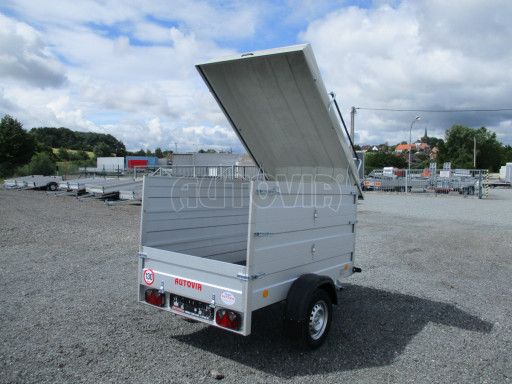 Přívěs za osobní auto s nástavbou a víkem HD 7 2,07x1,25/1,20 2ks nástavba víko č.12