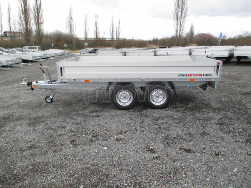 Přívěs dvounápravový za osobní auto ZV 33 2,7T B2 3,33x1,70/0,35 box na nájezdy