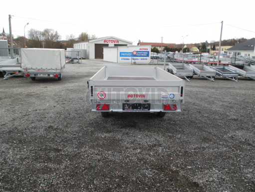 Přívěs dvounápravový za osobní auto ZV 33 2,7T B2 3,33x1,70/0,35 box na nájezdy