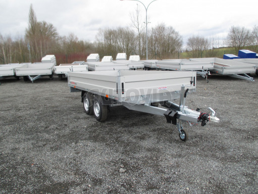 Přívěs dvounápravový za osobní auto ZV 33 2,7T B2 3,33x1,70/0,35 box na nájezdy