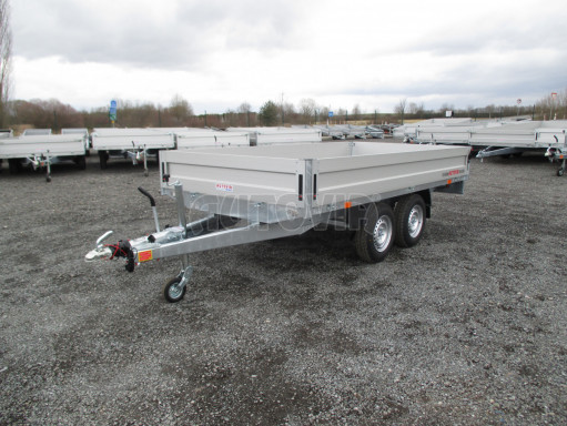 Přívěs dvounápravový za osobní auto ZV 33 2,7T B2 3,33x1,70/0,35 box na nájezdy