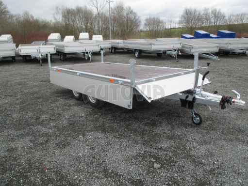 Přívěs dvounápravový za osobní auto ZV 33 2,7T B2 3,33x1,70/0,35 box na nájezdy