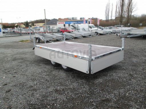 Přívěs dvounápravový za osobní auto ZV 33 2,7T B2 3,33x1,70/0,35 box na nájezdy