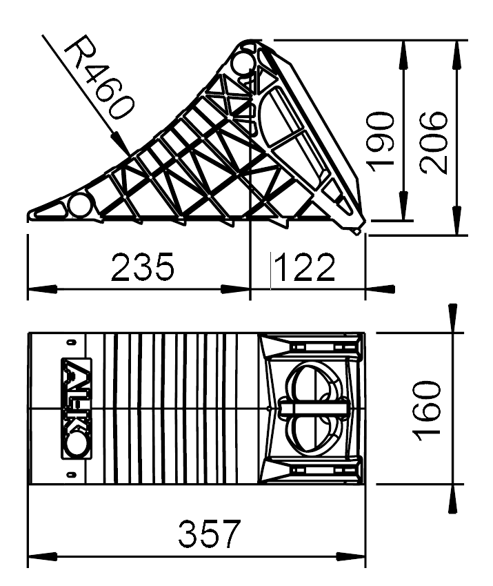 AL-KO UK 46 K klín zakládací, plastový s ocelovou hranou č.4