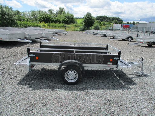 PROFI nebrzděný jednoosý přívěs ZV 26 N1 2,50x1,30/0,35 RE POČ M-profil