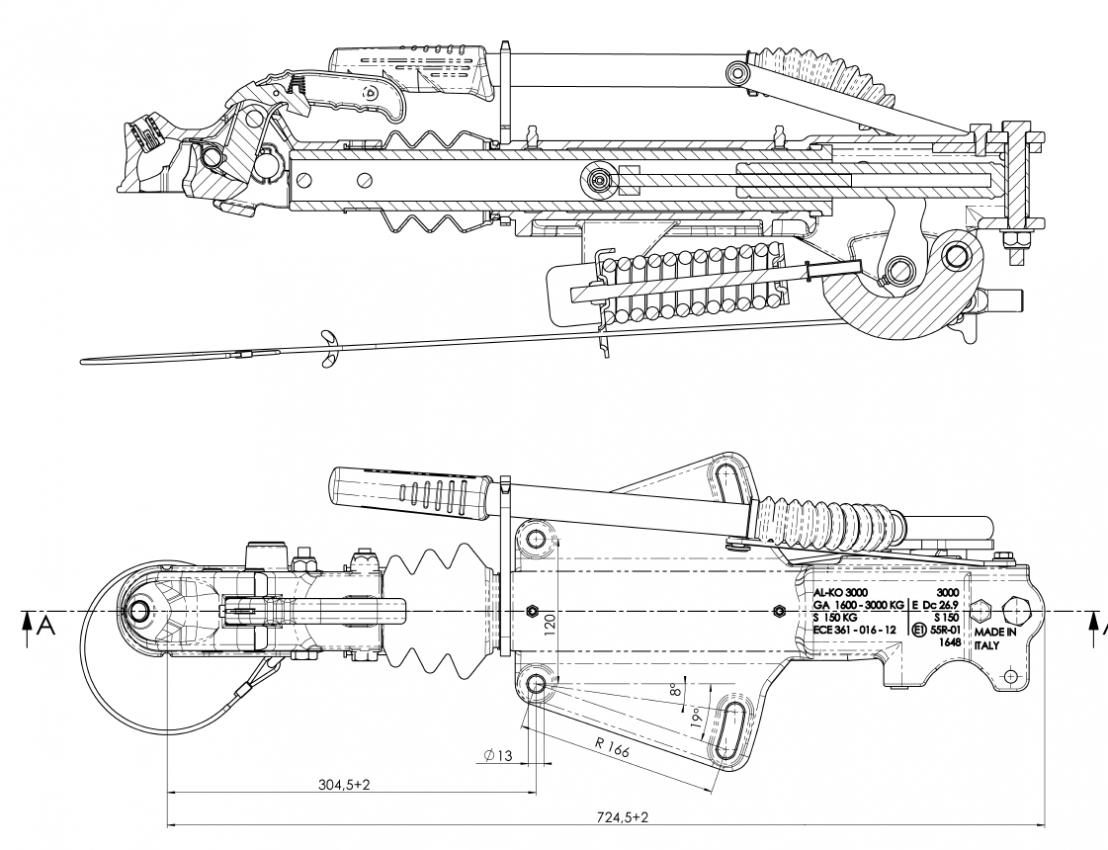 Nájezdová brzda AL-KO Profi V 3000 k 1637 a 2051 č.3