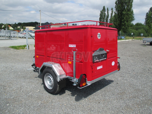 Nebrzděný podvozek pod hasičskou skříň PS 12, VA 750kg 2,06x1,27 č.4